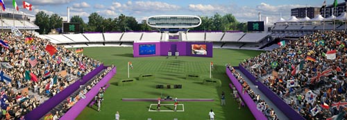 An artist's impression of what Lord's might look like during the Games