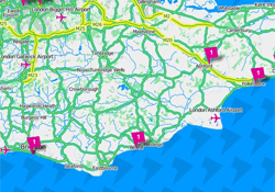 Map of the South East