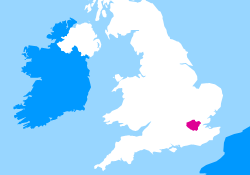 Map of UK with London highlighted