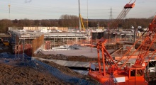 Construction continues on Broxbourne White Water Canoe Centre